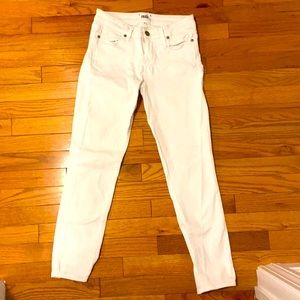 Paige Kylie Crop White Jeans - 26